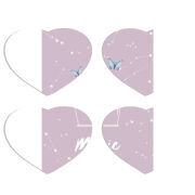 Магнитные фотопазлы Сердце 50 на 50 набор 4 штуки 