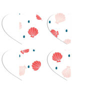 Магнитные фотопазлы Сердце 50 на 50 набор 4 штуки 