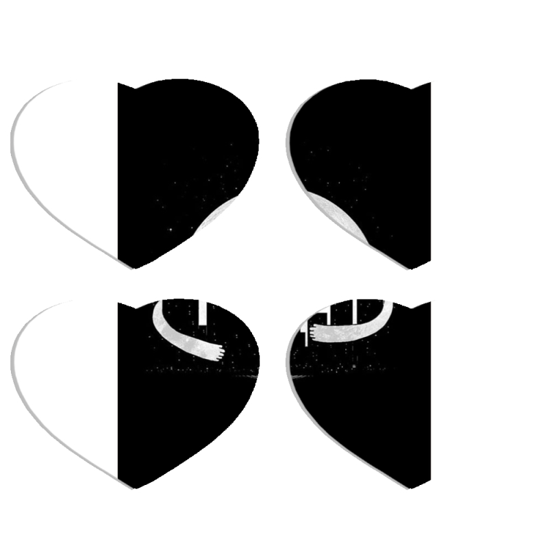 Магнитные фотопазлы Сердце 50 на 50 набор 4 штуки 