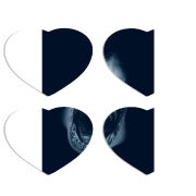 Магнитные фотопазлы Сердце 50 на 50 набор 4 штуки 