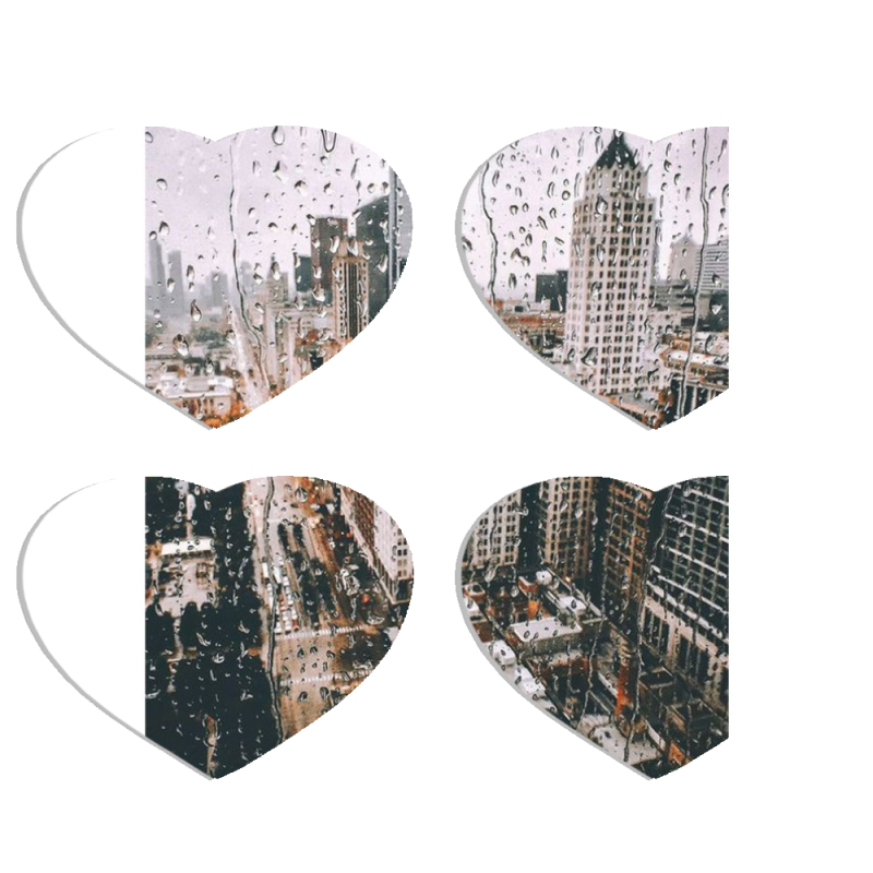 Магнитные фотопазлы Сердце 50 на 50 набор 4 штуки 