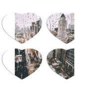 Магнитные фотопазлы Сердце 50 на 50 набор 4 штуки 