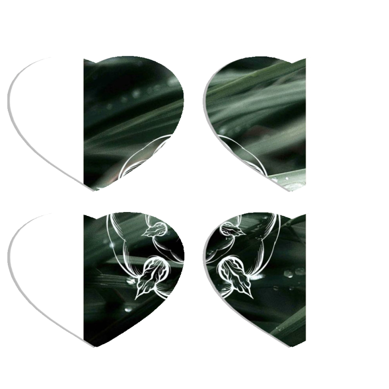 Магнитные фотопазлы Сердце 50 на 50 набор 4 штуки 