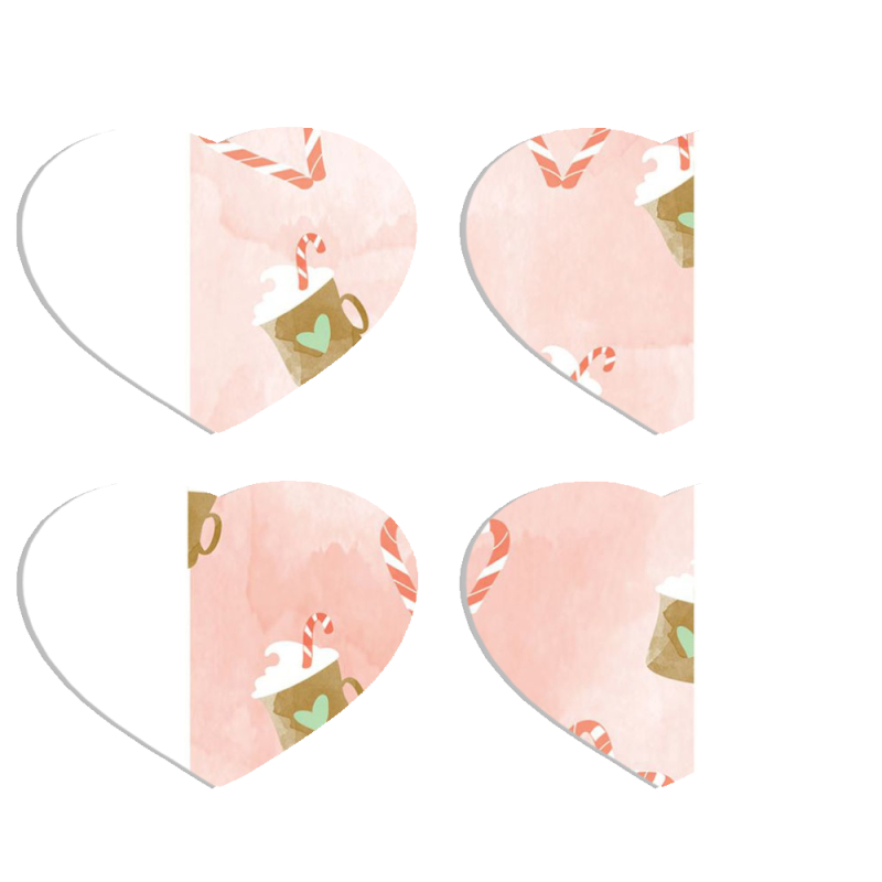 Магнитные фотопазлы Сердце 50 на 50 набор 4 штуки 