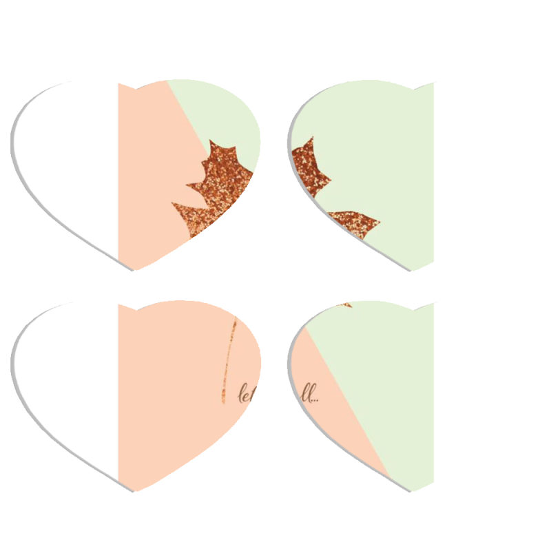 Магнитные фотопазлы Сердце 50 на 50 набор 4 штуки 