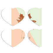 Магнитные фотопазлы Сердце 50 на 50 набор 4 штуки 