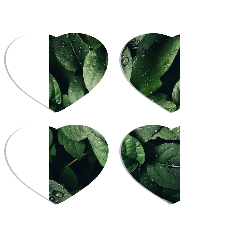 Магнитные фотопазлы Сердце 50 на 50 набор 4 штуки 