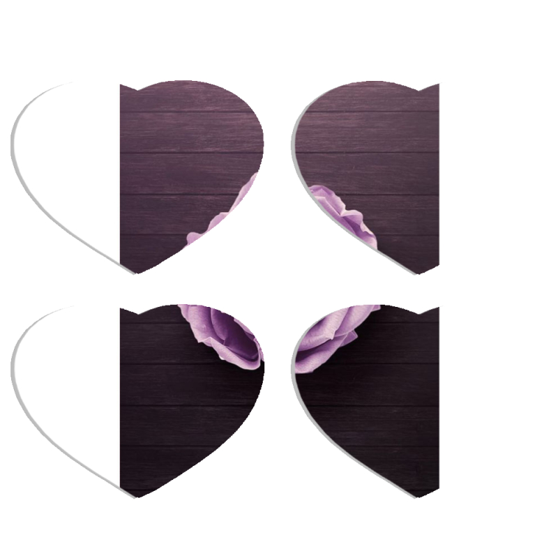 Магнитные фотопазлы Сердце 50 на 50 набор 4 штуки 