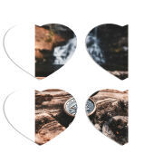 Магнитные фотопазлы Сердце 50 на 50 набор 4 штуки 