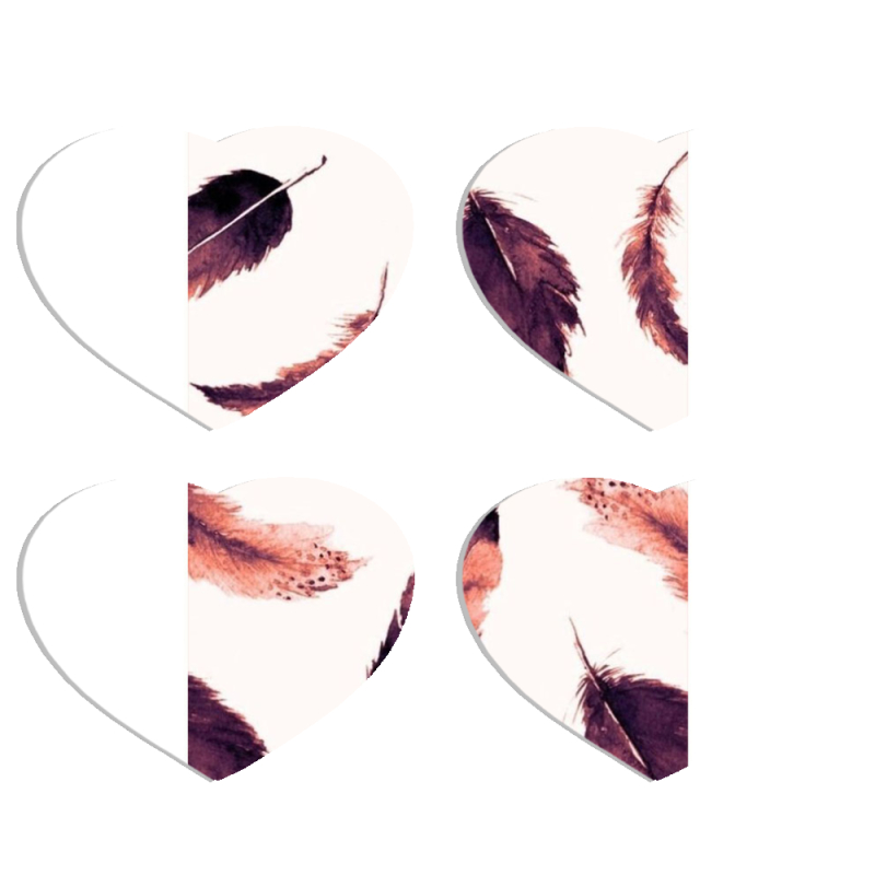 Магнитные фотопазлы Сердце 50 на 50 набор 4 штуки 