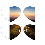 Магнитные фотопазлы Сердце 50 на 50 набор 4 штуки 