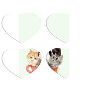 Магнитные фотопазлы Сердце 50 на 50 набор 4 штуки 