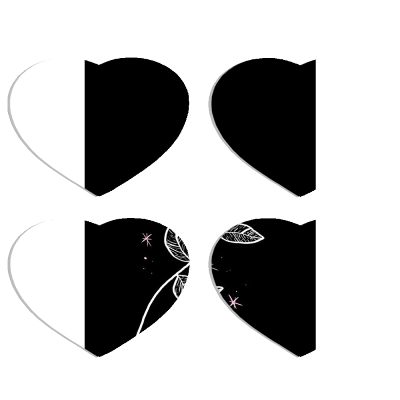 Магнитные фотопазлы Сердце 50 на 50 набор 4 штуки 