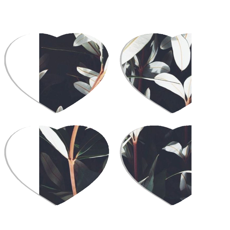 Магнитные фотопазлы Сердце 50 на 50 набор 4 штуки 