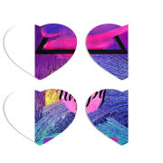 Магнитные фотопазлы Сердце 50 на 50 набор 4 штуки 