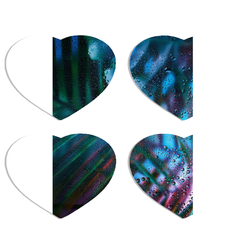 Магнитные фотопазлы Сердце 50 на 50 набор 4 штуки 