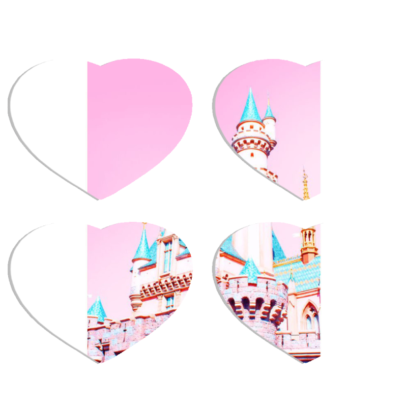 Магнитные фотопазлы Сердце 50 на 50 набор 4 штуки 
