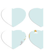 Магнитные фотопазлы Сердце 50 на 50 набор 4 штуки 