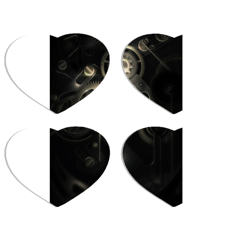 Магнитные фотопазлы Сердце 50 на 50 набор 4 штуки 