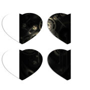 Магнитные фотопазлы Сердце 50 на 50 набор 4 штуки 