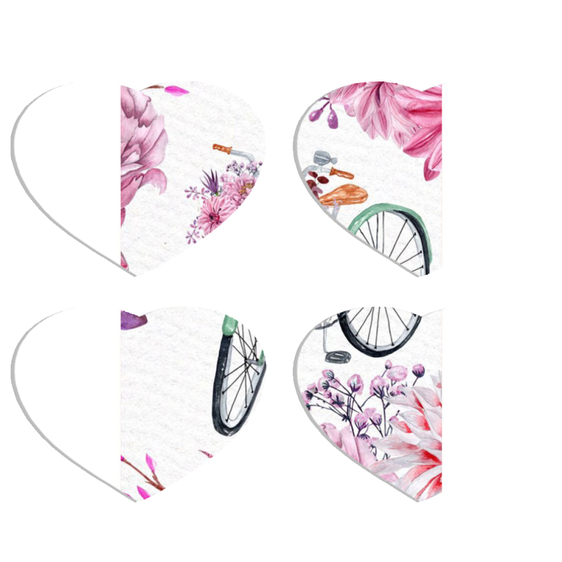 Магнитные фотопазлы Сердце 50 на 50 набор 4 штуки 