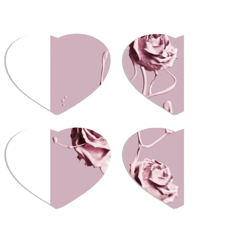 Магнитные фотопазлы Сердце 50 на 50 набор 4 штуки 