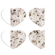 Магнитные фотопазлы Сердце 50 на 50 набор 4 штуки 