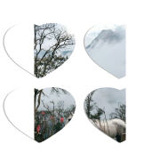 Магнитные фотопазлы Сердце 50 на 50 набор 4 штуки 