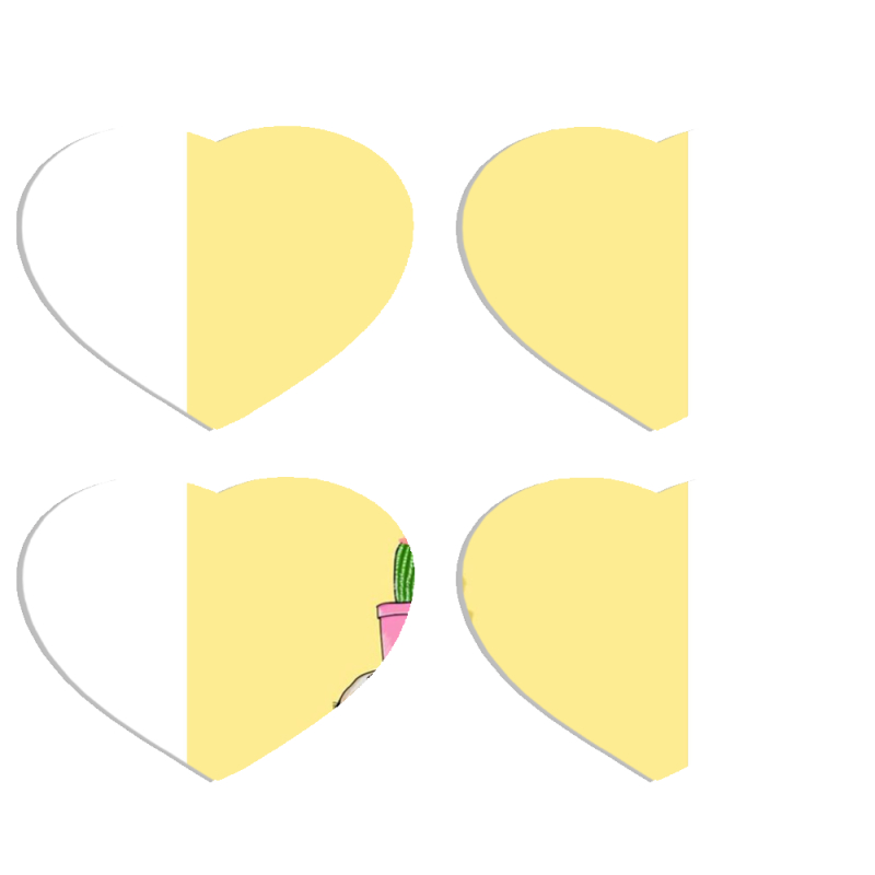 Магнитные фотопазлы Сердце 50 на 50 набор 4 штуки 