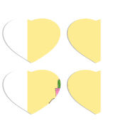 Магнитные фотопазлы Сердце 50 на 50 набор 4 штуки 
