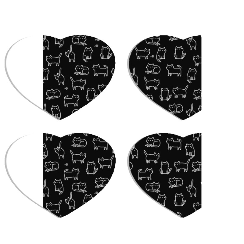 Магнитные фотопазлы Сердце 50 на 50 набор 4 штуки 