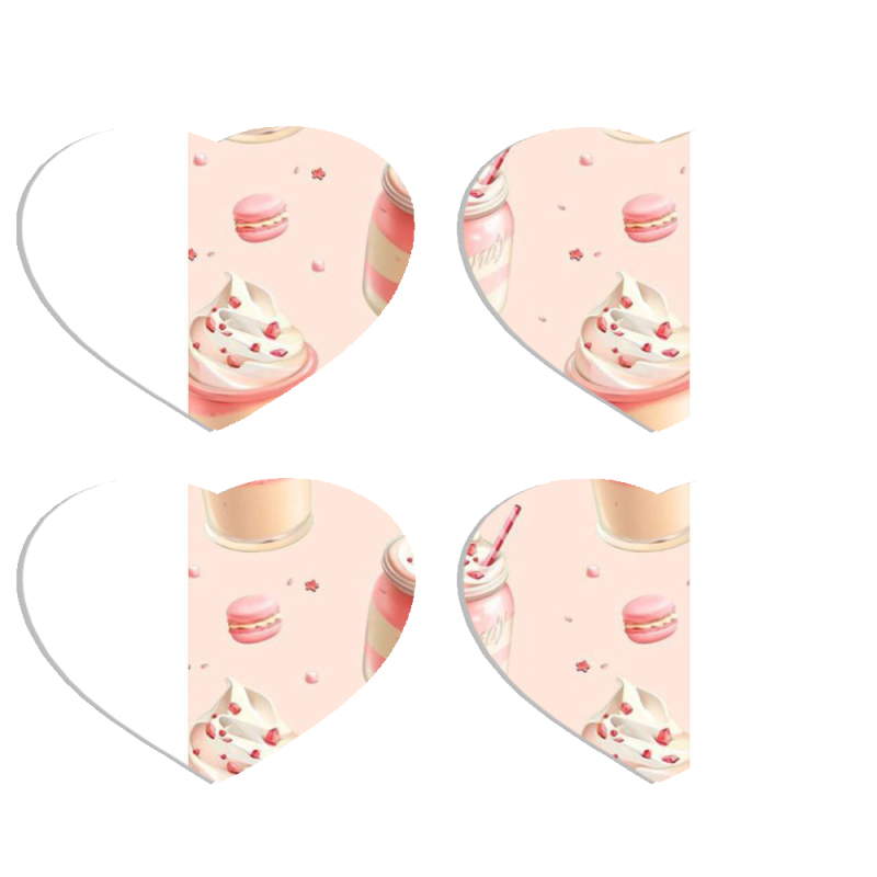 Магнитные фотопазлы Сердце 50 на 50 набор 4 штуки 