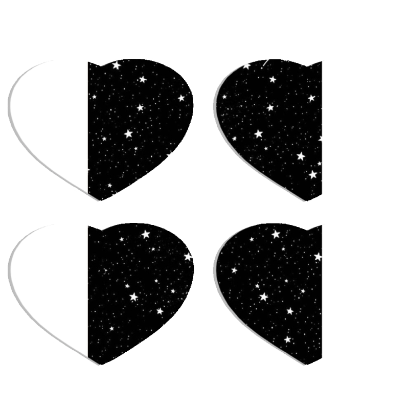 Магнитные фотопазлы Сердце 50 на 50 набор 4 штуки 