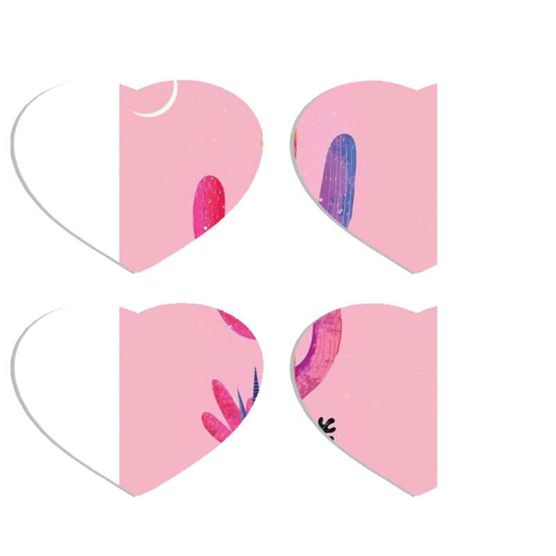 Магнитные фотопазлы Сердце 50 на 50 набор 4 штуки 