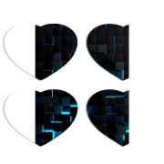 Магнитные фотопазлы Сердце 50 на 50 набор 4 штуки Cubes