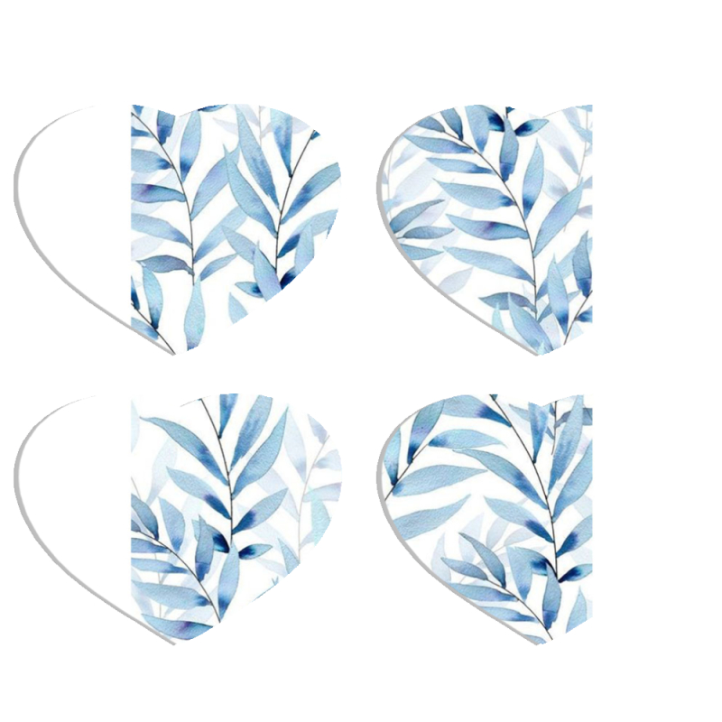 Магнитные фотопазлы Сердце 50 на 50 набор 4 штуки 