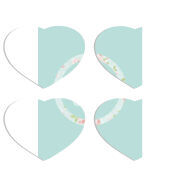 Магнитные фотопазлы Сердце 50 на 50 набор 4 штуки 