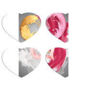 Магнитные фотопазлы Сердце 50 на 50 набор 4 штуки 