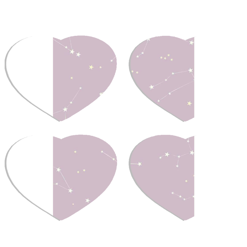 Магнитные фотопазлы Сердце 50 на 50 набор 4 штуки 