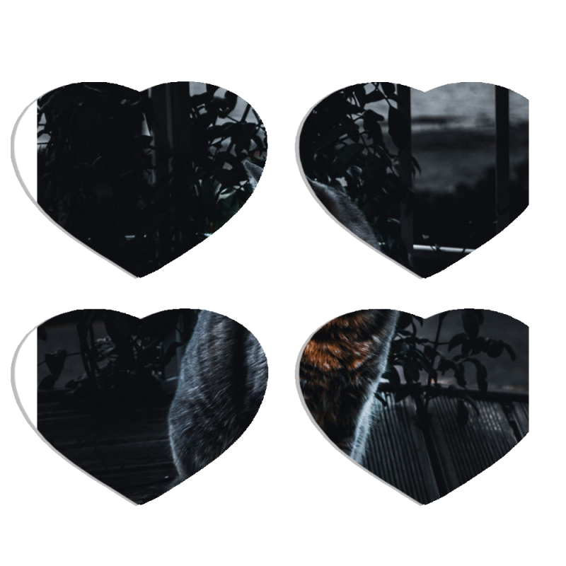 Магнитные фотопазлы Сердце 50 на 50 набор 4 штуки 