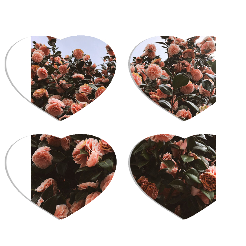 Магнитные фотопазлы Сердце 50 на 50 набор 4 штуки 