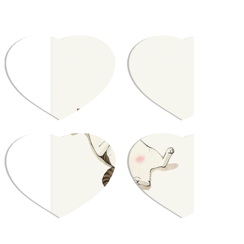 Магнитные фотопазлы Сердце 50 на 50 набор 4 штуки 
