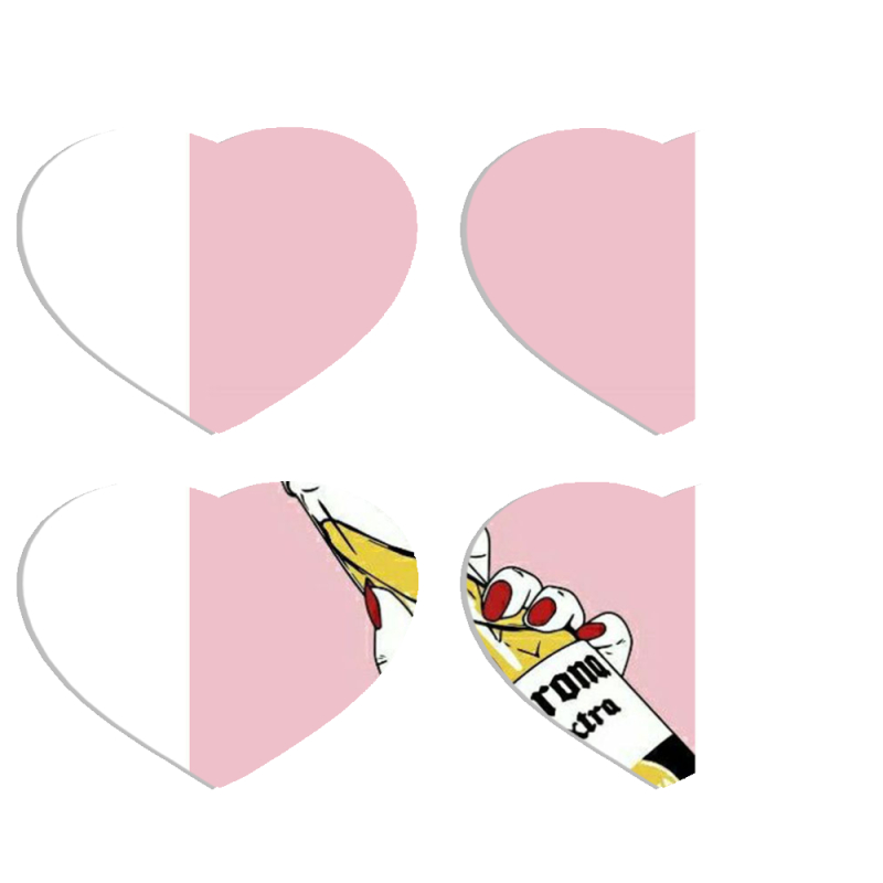 Магнитные фотопазлы Сердце 50 на 50 набор 4 штуки 