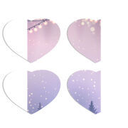 Магнитные фотопазлы Сердце 50 на 50 набор 4 штуки 