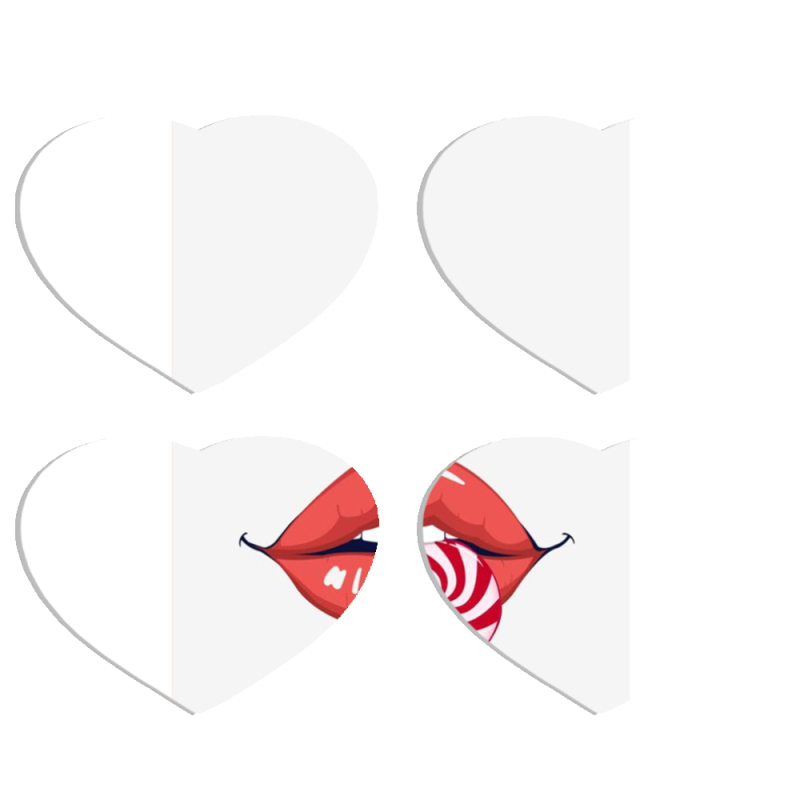 Магнитные фотопазлы Сердце 50 на 50 набор 4 штуки 