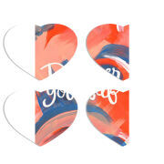 Магнитные фотопазлы Сердце 50 на 50 набор 4 штуки 