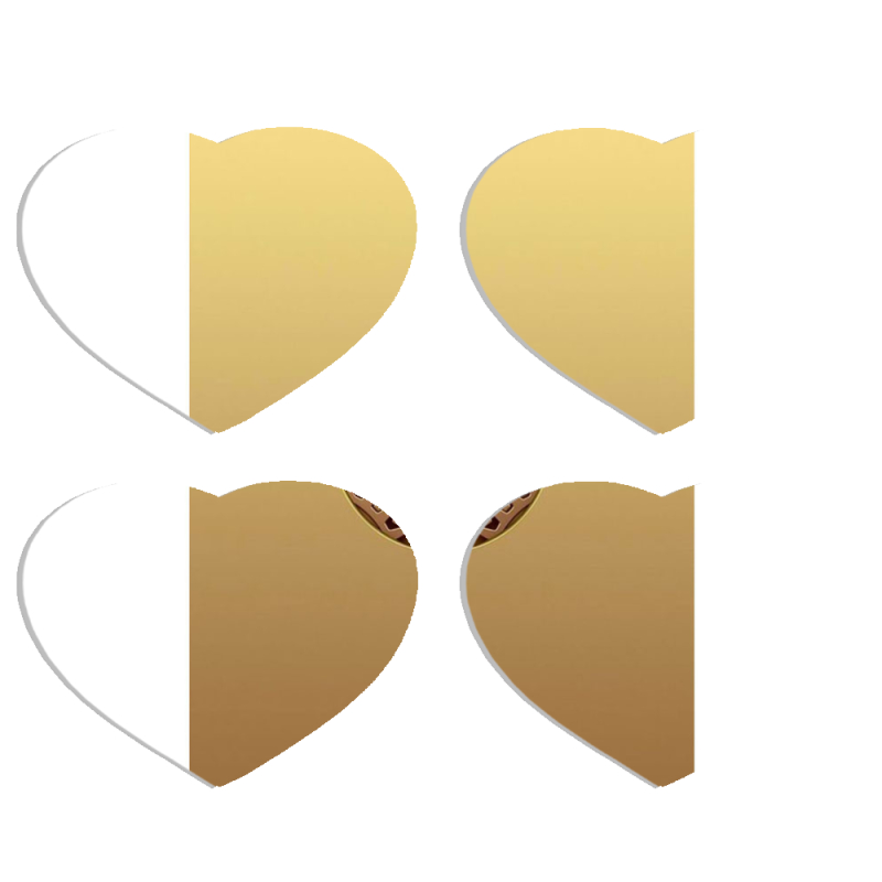 Магнитные фотопазлы Сердце 50 на 50 набор 4 штуки 