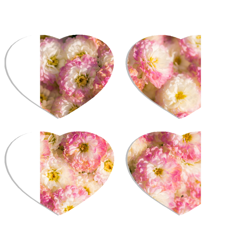 Магнитные фотопазлы Сердце 50 на 50 набор 4 штуки 
