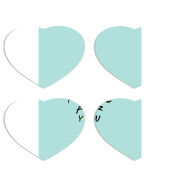 Магнитные фотопазлы Сердце 50 на 50 набор 4 штуки 