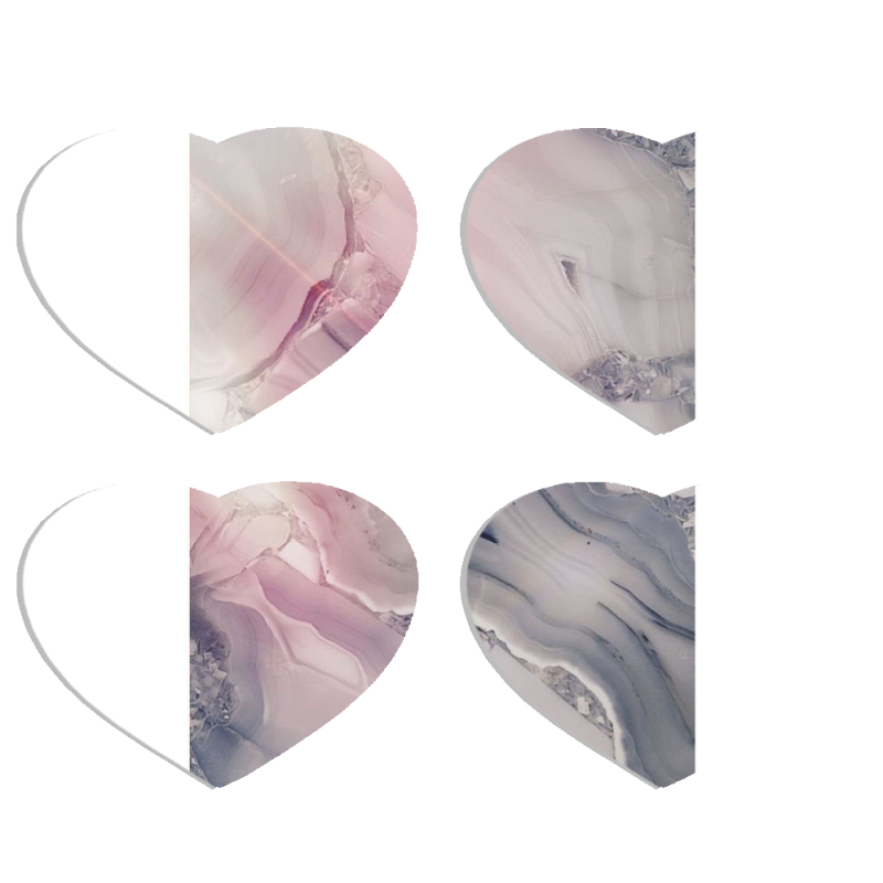 Магнитные фотопазлы Сердце 50 на 50 набор 4 штуки 